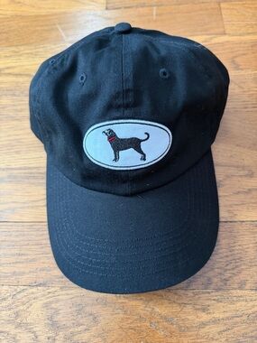🐕‍🦺 The Black Dog black cotton baseball cap. Adult size. NWT.